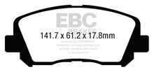Cargar imagen en el visor de la galería, EBC 15+ Chrysler 200 2.4 Ultimax2 Front Brake Pads