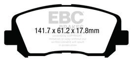 Pastillas de Freno Delanteras EBC 15+ Chrysler 200 2.4 Redstuff