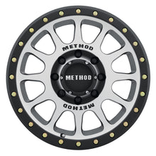 Cargar imagen en el visor de la galería, Method MR305 NV 17x8.5 0mm Offset 8x6.5 130.81mm CB Machined/Black Street Loc Wheel