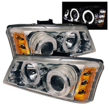 Cargar imagen en el visor de la galería, Spyder Chevy Silverado 1500 03-06 Projector Headlights LED Halo LED Ambr Reflctr Ch PRO-YD-CS03-AM-C