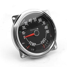 Omix Replace Speedometer Cluster Assembly 0-90 MPH 1955 - 1975 Jeep CJ5 CJ6