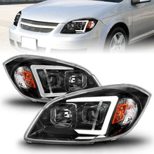 Cargar imagen en el visor de la galería, ANZO 05-10 Chevrolet Cobalt / 07-10 Pontiac G5 LED Projector Headlights w/ Seq Black Housing