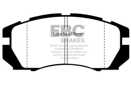 EBC 95-96 Subaru Impreza 2.2 Pastillas de freno delanteras Greenstuff