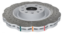 Cargar imagen en el visor de la galería, DBA 12-13 Volkswagen Golf R 2.0L delantero serie 4000 rotor perforado en cruz con sombrero plateado