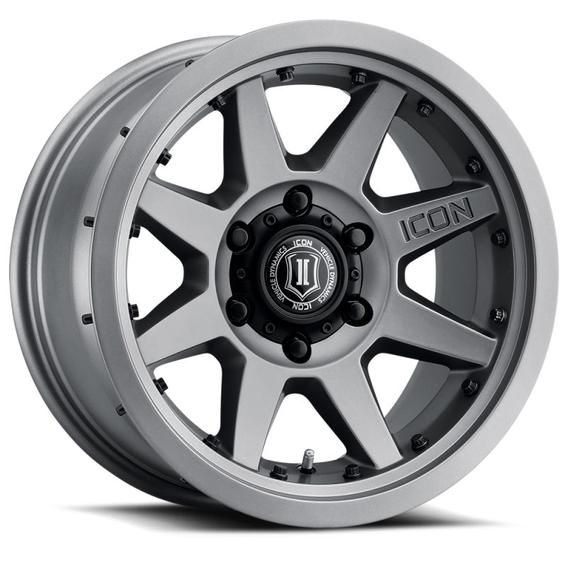 ICON Rebound Pro 17x8.5 5x5 -6mm Offset 4.5in BS Rueda de titanio de 71.5mm de diámetro
