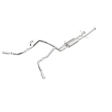 Cargar imagen en el visor de la galería, MagnaFlow Cat-Back 10-15 Toyota Tundra SC LB / CC SB 4.6L/5.7L V8 SS 2.5 Punta trasera doble dividida de 4 pulgadas