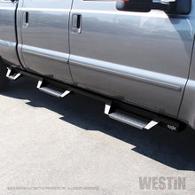 Cargar imagen en el visor de la galería, Westin/HDX 99-16 Ford F-250/350 Crew Cab (6.75ft Bed) Stainless Drop Nerf Step Bars - Textured Black