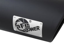 Cargar imagen en el visor de la galería, aFe Power MACH Force-Xp 4 pulgadas de entrada x 6 pulgadas de salida x 15 pulgadas de largo, abrazadera del lado del conductor, punta de escape 409 SS de 4 pulgadas, color negro
