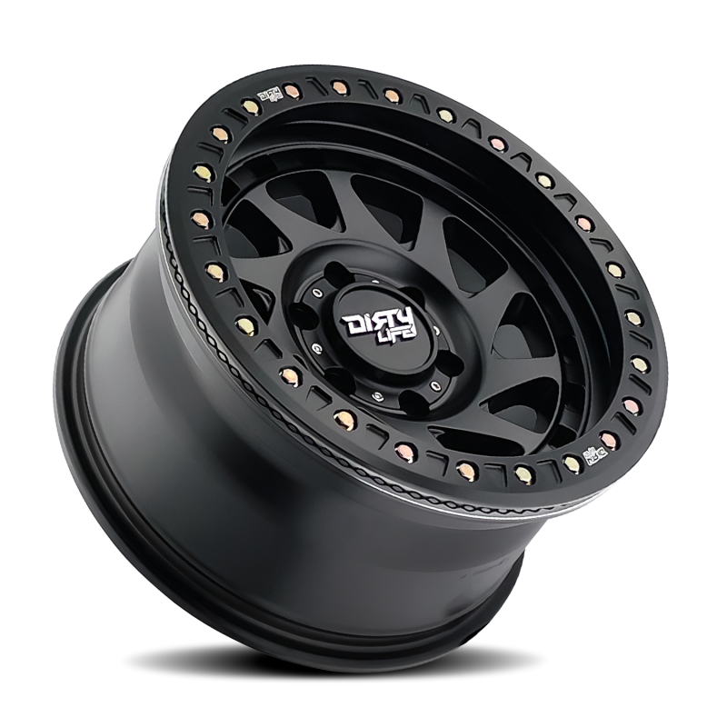 Dirty Life 9313 Enigma Race 17x9 / 6x139.7 BP / -38mm Offset / 106mm Hub Rueda negra mate