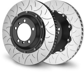 Brembo 04-06 CaRearera GT Discos traseros de 2 piezas 380x34 2 piezas Rotor ranurado tipo 3