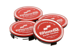 quince52 Super Touring (Chicane/Podium) Juego de cuatro tapas centrales - Rojo/Cromo