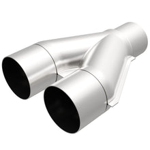 Cargar imagen en el visor de la galería, MagnaFlow Universal Trans Y-Pipe All SS 4inch (Dual) 3.5inch (Single) x 13inch (Overall)