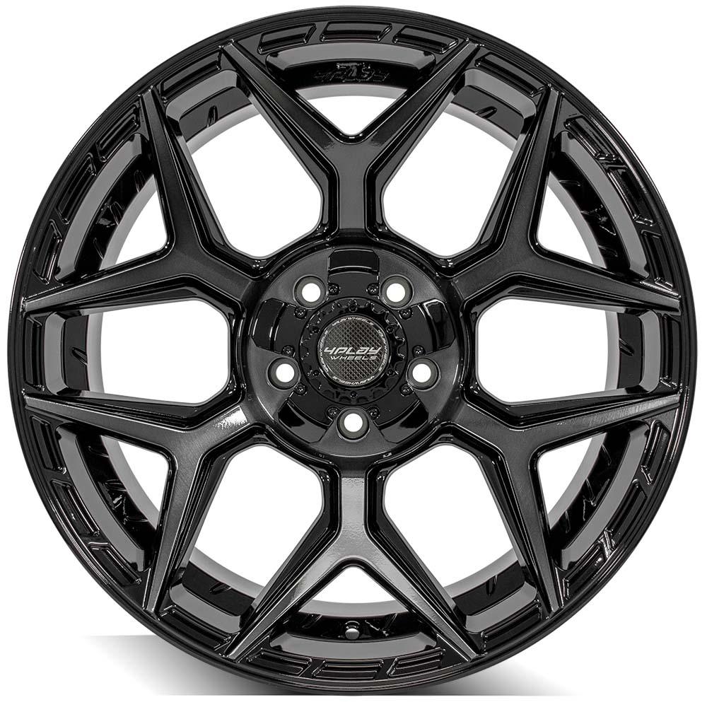 4PLAY Gen3 4P06 20x10 5x5" & 5x5.5" Gloss Black w/ Brushed Face & Tinted Clear