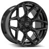 4PLAY Gen3 4P06 20x10 5x5" & 5x5.5" Gloss Black w/ Brushed Face & Tinted Clear