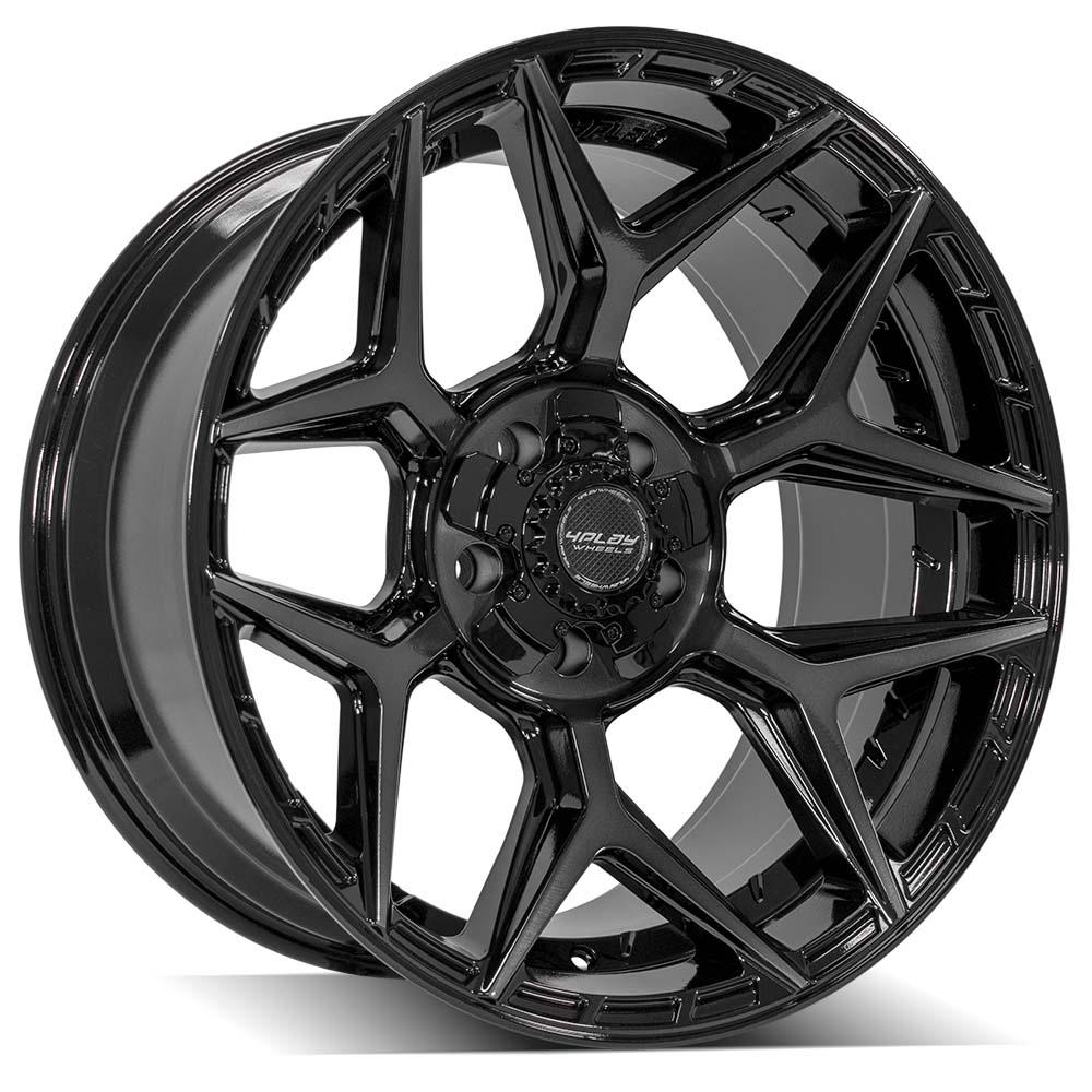 4PLAY Gen3 4P06 20x10 5x5" & 5x5.5" Gloss Black w/ Brushed Face & Tinted Clear