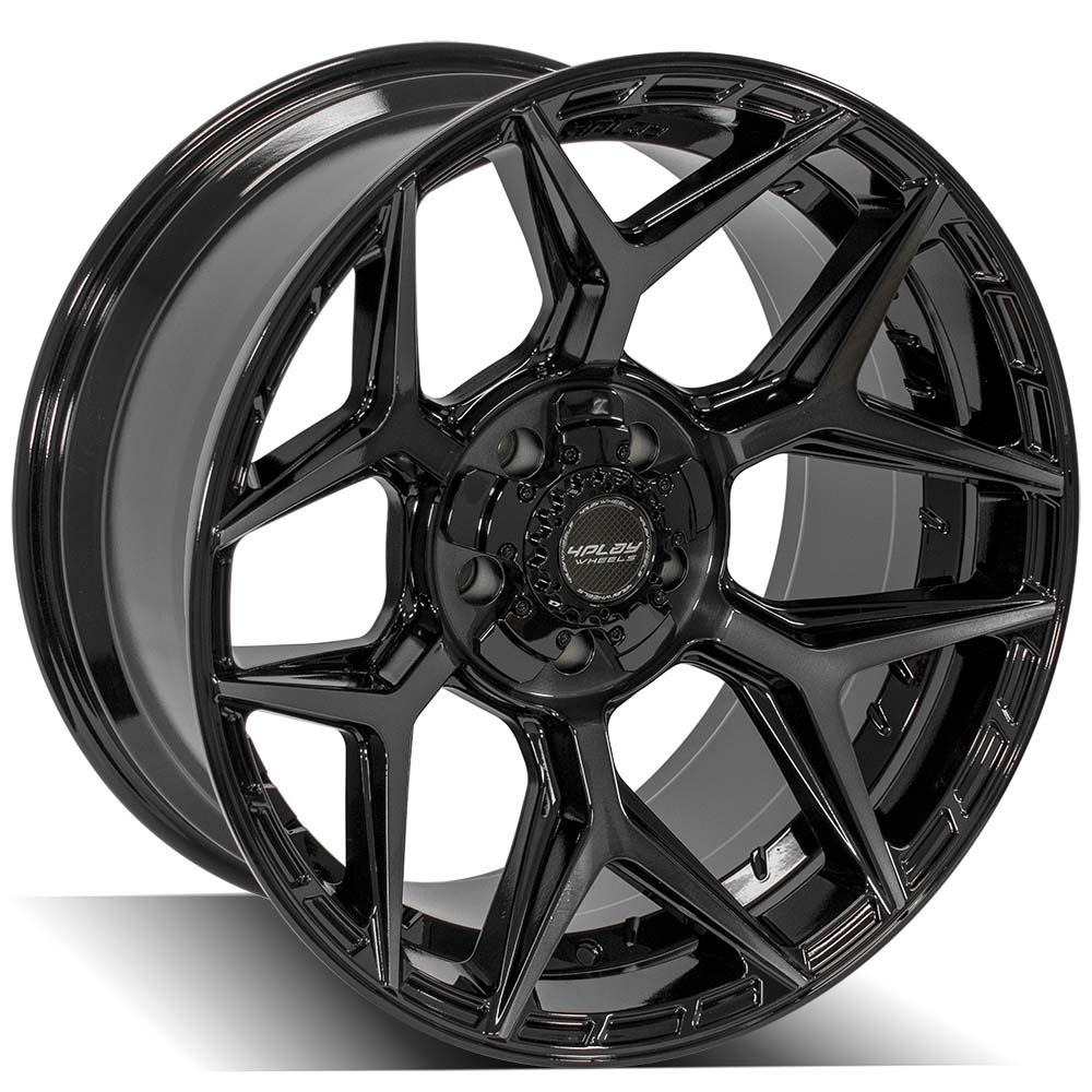 4PLAY Gen3 4P06 20x10 5x5" & 5x5.5" Gloss Black w/ Brushed Face & Tinted Clear
