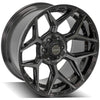 4PLAY Gen3 4P06 20x10 6x135mm & 6x5.5" Gloss Black w/ Brushed Face & Tinted Clear