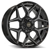 4PLAY Gen3 4P06 22x9 6x135mm & 6x5.5" Gloss Black w/ Brushed Face & Tinted Clear