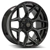 4PLAY Gen3 4P06 22x10 6x135mm & 6x5.5" Gloss Black w/ Brushed Face & Tinted Clear