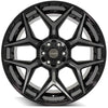 4PLAY Gen3 4P06 22x12 6x135mm & 6x5.5" Gloss Black w/ Brushed Face & Tinted Clear