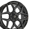 4PLAY Gen3 4P06 24x10 6x135mm & 6x5.5" Gloss Black w/ Brushed Face & Tinted Clear