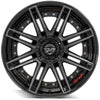 4PLAY Gen2 4P08 20x10 5x5" & 5x5.5" Gloss Black w/ Brushed Face & Tinted Clear