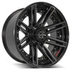 4PLAY Gen2 4P08 20x10 5x5" & 5x5.5" Gloss Black w/ Brushed Face & Tinted Clear