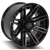 4PLAY Gen2 4P08 20x10 6x135mm & 6x5.5" Gloss Black w/ Brushed Face & Tinted Clear