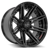 4PLAY Gen2 4P08 22x12 6x135mm & 6x5.5" Gloss Black w/ Brushed Face & Tinted Clear