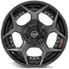 4PLAY Gen2 4P50 20x10 5x5" & 5x5.5" Gloss Black w/ Brushed Face & Tinted Clear