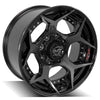 4PLAY Gen2 4P50 20x10 8x170mm Gloss Black w/ Brushed Face & Tinted Clear