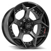 4PLAY Gen2 4P50 22x10 8x170mm Gloss Black w/ Brushed Face & Tinted Clear