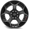 4PLAY Gen2 4P50 22x12 8x170mm Gloss Black w/ Brushed Face & Tinted Clear