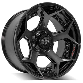 4PLAY Gen2 4P50 22x12 8x170mm Gloss Black w/ Brushed Face & Tinted Clear