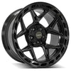 4PLAY Gen3 4P55 20x10 5x5" & 5x5.5" Gloss Black w/ Brushed Face & Tinted Clear