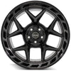 4PLAY Gen3 4P55 20x12 5x5" & 5x5.5" Gloss Black w/ Brushed Face & Tinted Clear