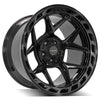 4PLAY Gen3 4P55 20x12 5x5" & 5x5.5" Gloss Black w/ Brushed Face & Tinted Clear
