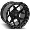 4PLAY Gen3 4P55 20x12 6x135mm & 6x5.5" Gloss Black w/ Brushed Face & Tinted Clear