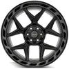 4PLAY Gen3 4P55 22x10 6x135mm & 6x5.5" Gloss Black w/ Brushed Face & Tinted Clear