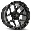 4PLAY Gen3 4P55 24x12 6x135mm & 6x5.5" Gloss Black w/ Brushed Face & Tinted Clear