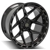 4PLAY Gen3 4P55 24x12 6x135mm & 6x5.5" Gloss Black w/ Brushed Face & Tinted Clear
