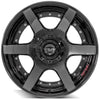 4PLAY Gen2 4P60 20x10 5x5" & 5x5.5" Gloss Black w/ Brushed Face & Tinted Clear