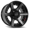 4PLAY Gen2 4P60 20x10 6x135mm & 6x5.5" Gloss Black w/ Brushed Face & Tinted Clear