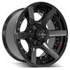 4PLAY Gen2 4P60 20x10 8x180mm Gloss Black w/ Brushed Face & Tinted Clear