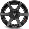 4PLAY Gen2 4P60 22x10 5x5" & 5x5.5" Gloss Black w/ Brushed Face & Tinted Clear