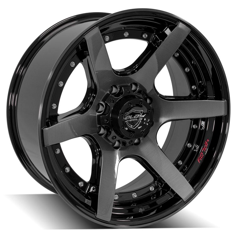 4PLAY Gen2 4P60 22x10 8x170mm Gloss Black w/ Brushed Face & Tinted Clear