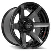 4PLAY Gen2 4P60 22x12 5x5" & 5x5.5" Gloss Black w/ Brushed Face & Tinted Clear