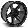 4PLAY Gen3 4P63 20x10 5x5" & 5x5.5" Gloss Black w/ Brushed Face & Tinted Clear