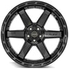 4PLAY Gen3 4P63 22x10 5x5" & 5x5.5" Gloss Black w/ Brushed Face & Tinted Clear