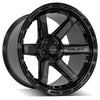 4PLAY Gen3 4P63 22x12 5x5" & 5x5.5" Gloss Black w/ Brushed Face & Tinted Clear